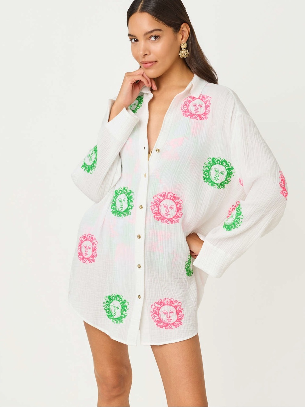 Lilly Pulitzer Kwitney Long Sleeve Cover-Up